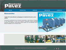 Tablet Screenshot of maquinariaspavez.cl